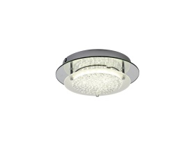 D0749  Gino Round Crystal 12W LED Flush Ceiling Light